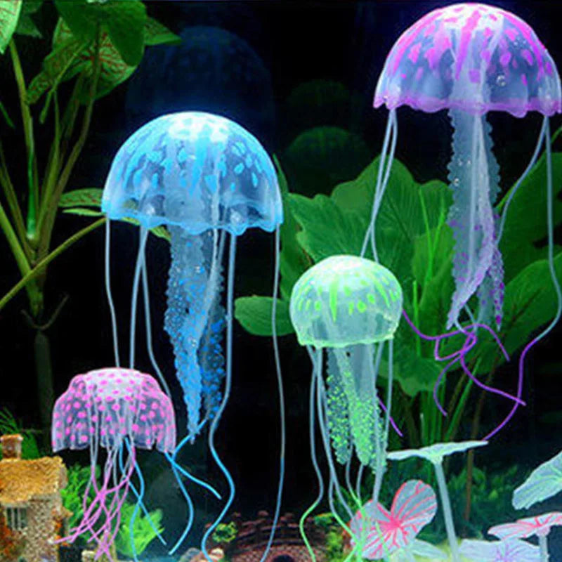 Glowing Jellyfish Aquarium Decorations