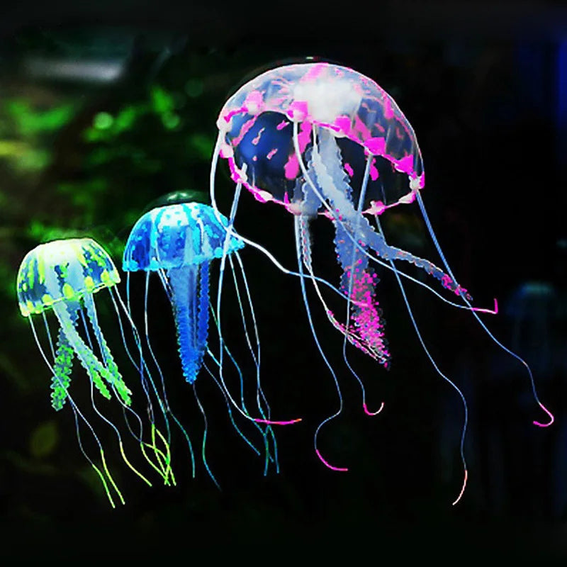 Glowing Jellyfish Aquarium Decorations