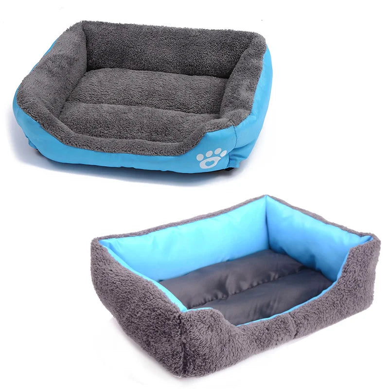 Large Pet Bed Square Plush