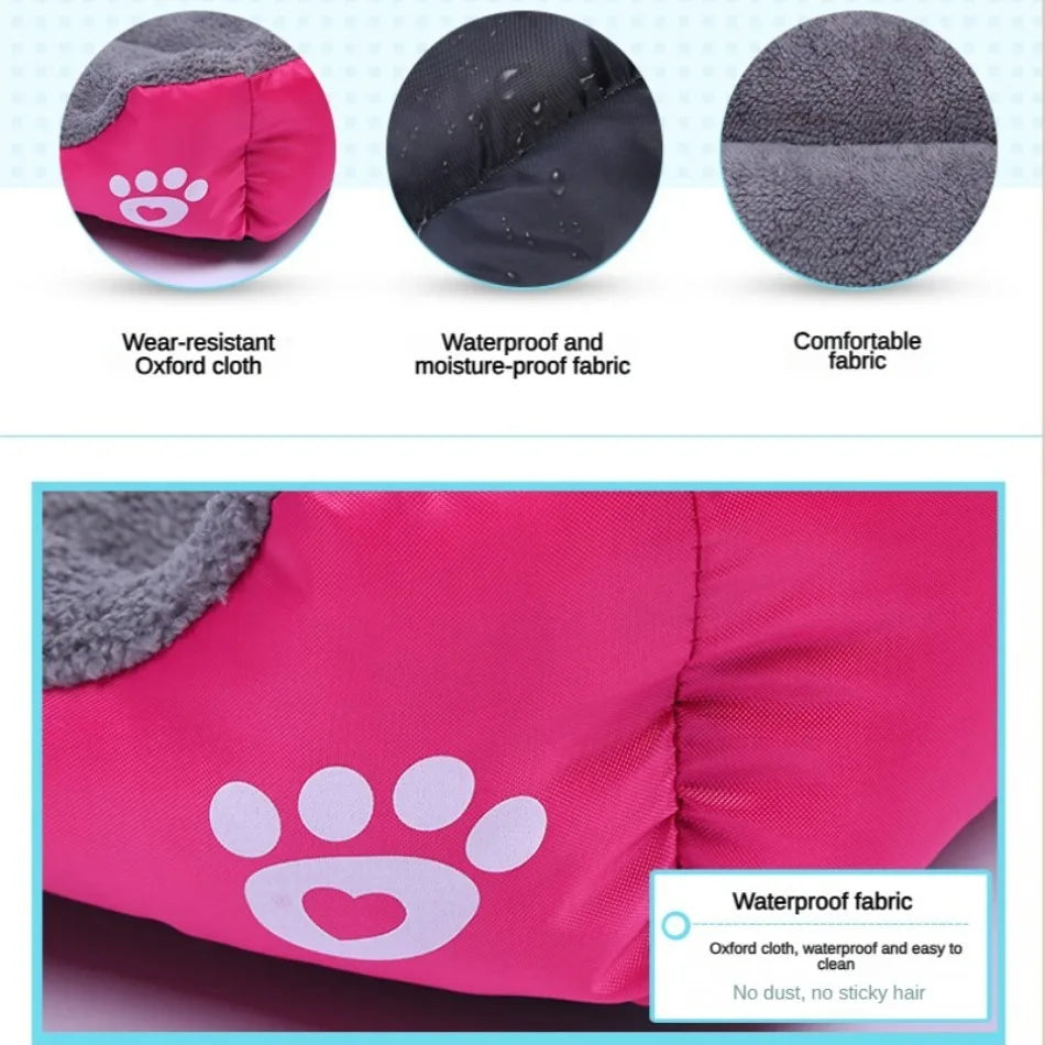 Large Pet Bed Square Plush