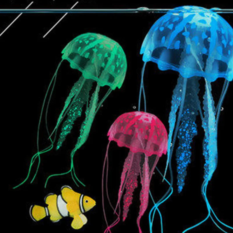 Glowing Jellyfish Aquarium Decorations