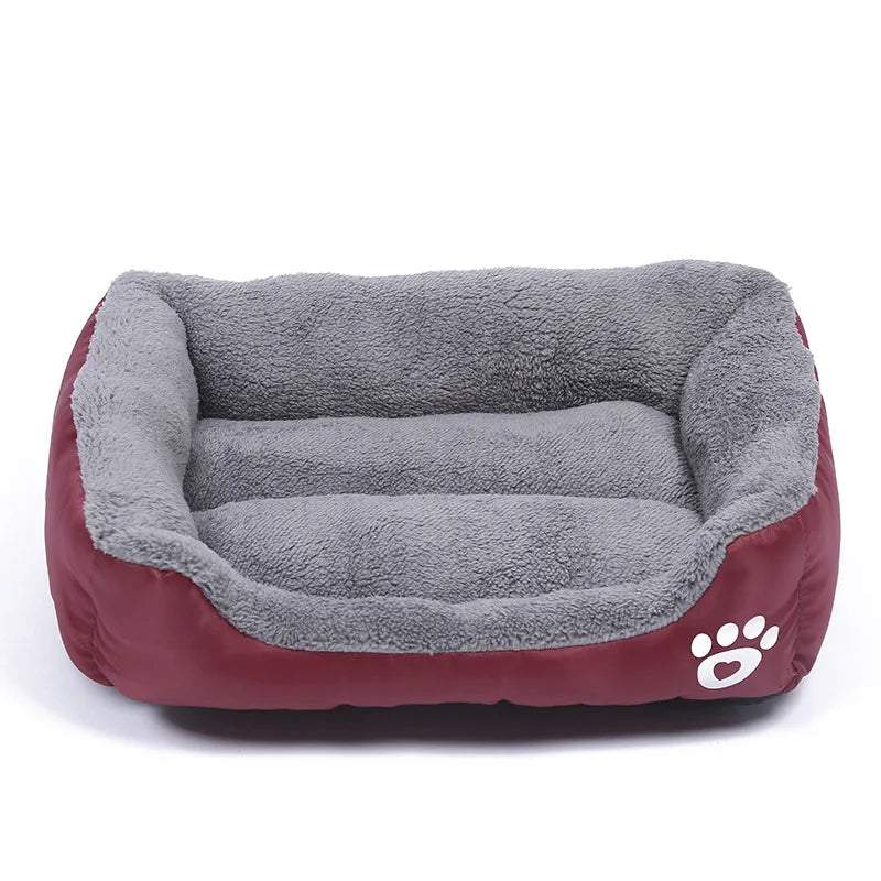 Large Pet Bed Square Plush
