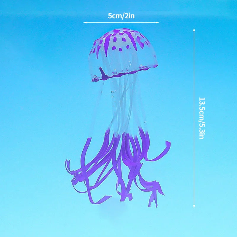 Glowing Jellyfish Aquarium Decorations