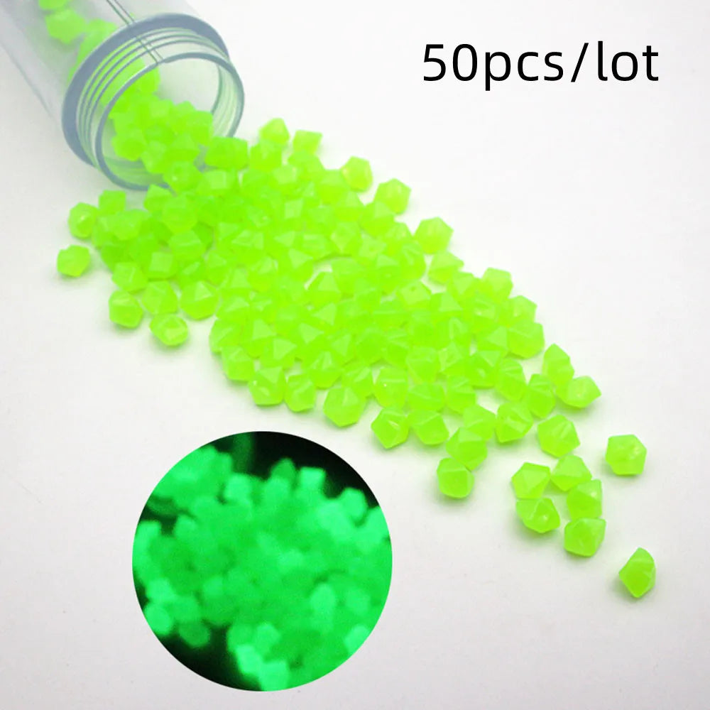 Glowing pebbles for aquarium decoration