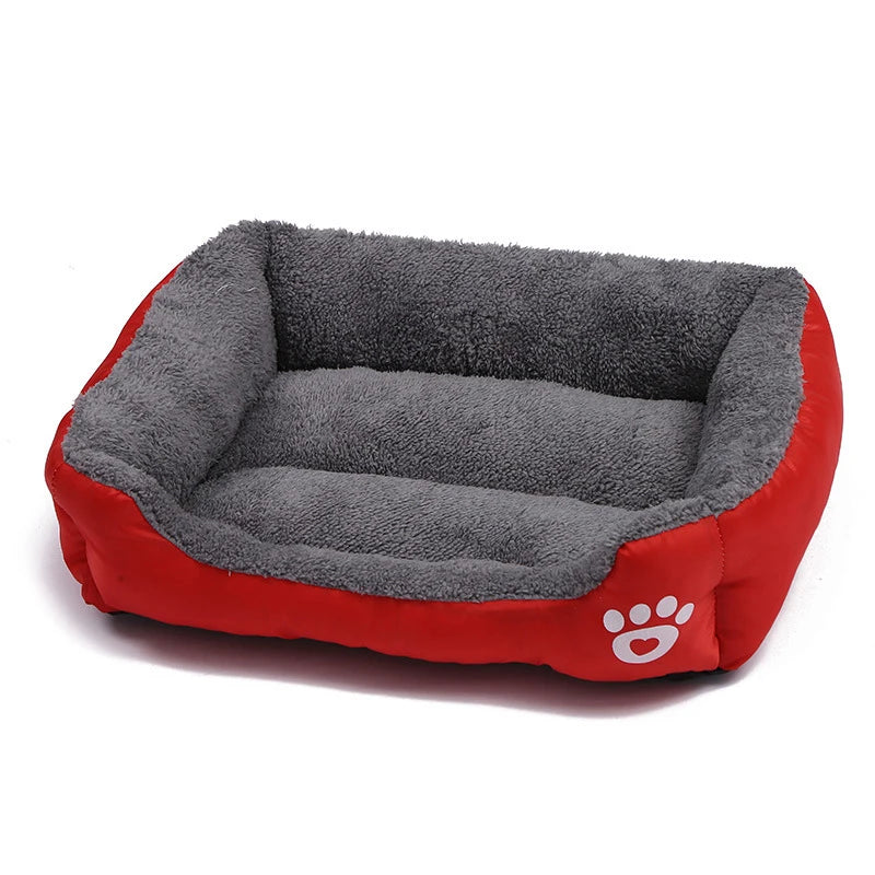 Large Pet Bed Square Plush
