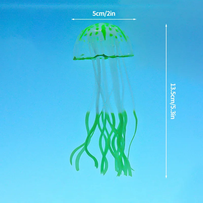 Glowing Jellyfish Aquarium Decorations