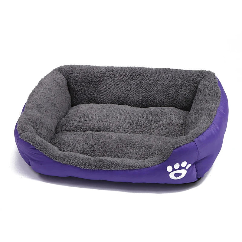 Large Pet Bed Square Plush