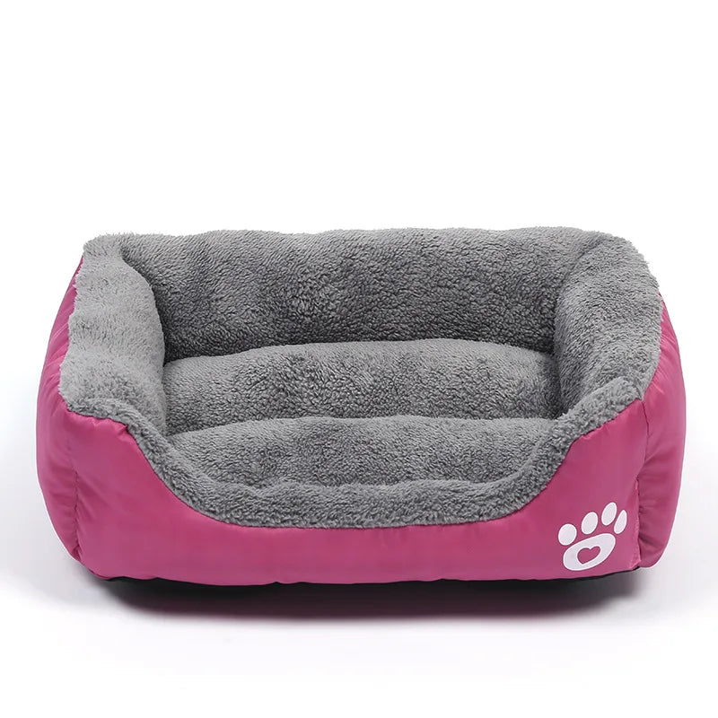 Large Pet Bed Square Plush