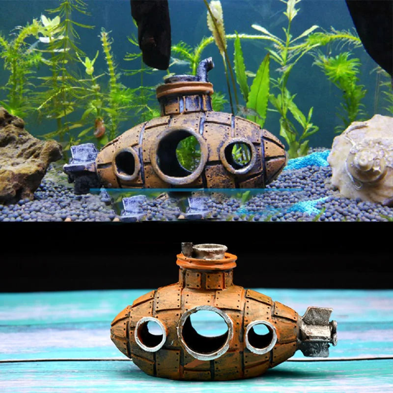 Submarine Ornaments Aquarium Decorations
