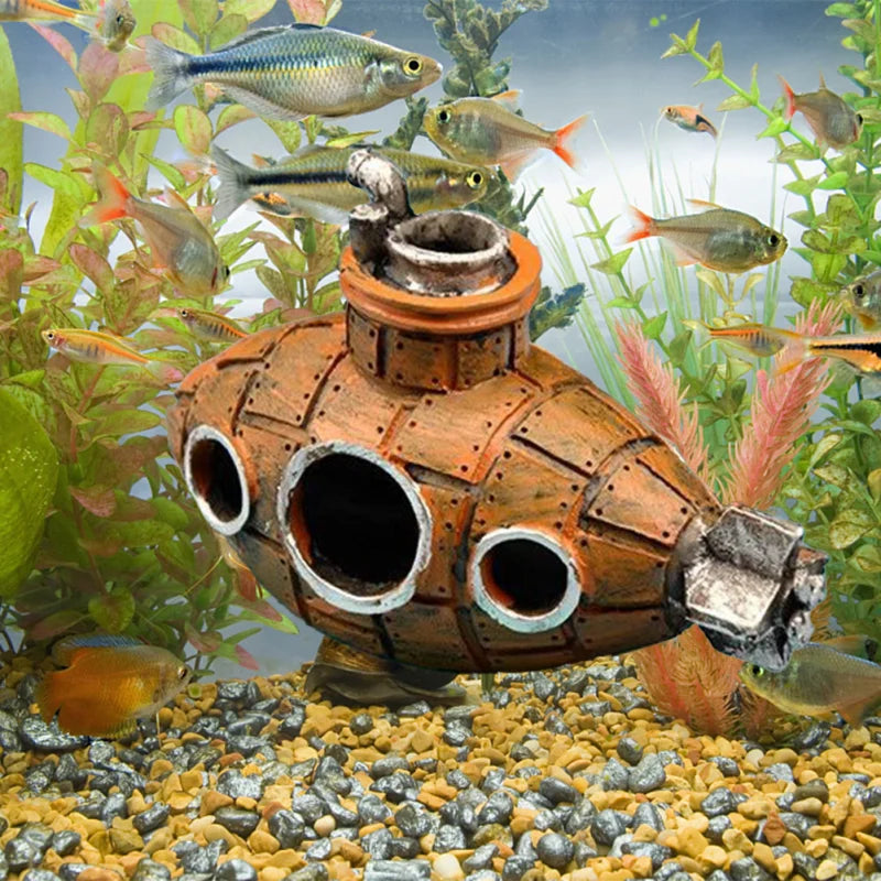 Submarine Ornaments Aquarium Decorations