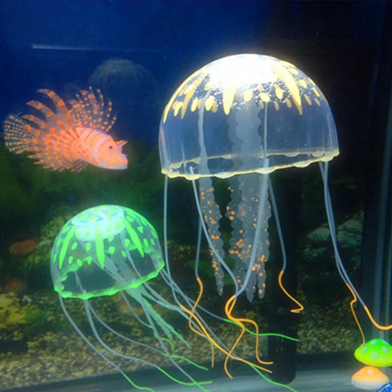 Glowing Jellyfish Aquarium Decorations
