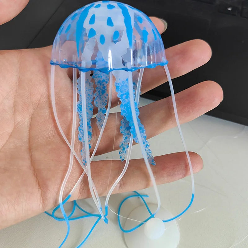 Glowing Jellyfish Aquarium Decorations