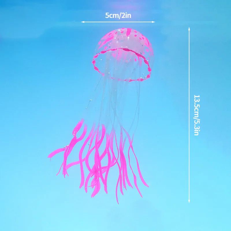 Glowing Jellyfish Aquarium Decorations