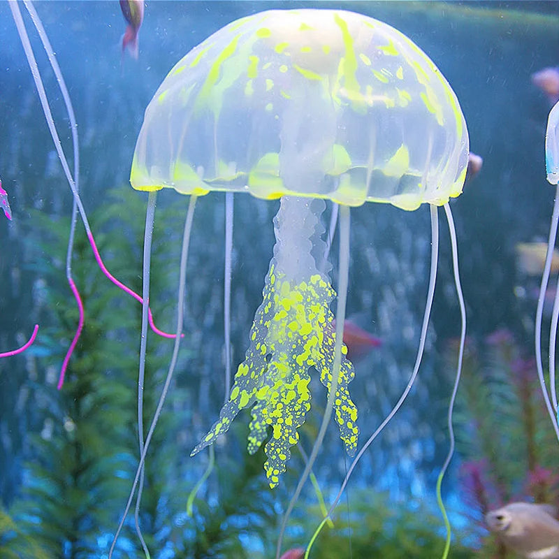 Glowing Jellyfish Aquarium Decorations