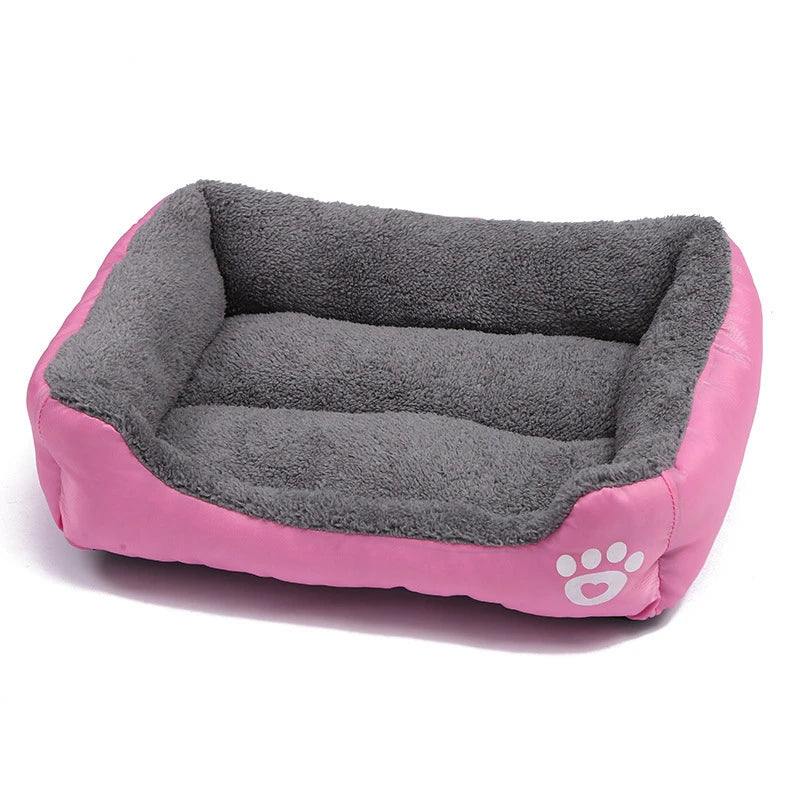 Large Pet Bed Square Plush