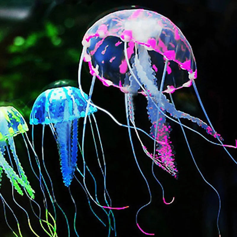 Glowing Jellyfish Aquarium Decorations