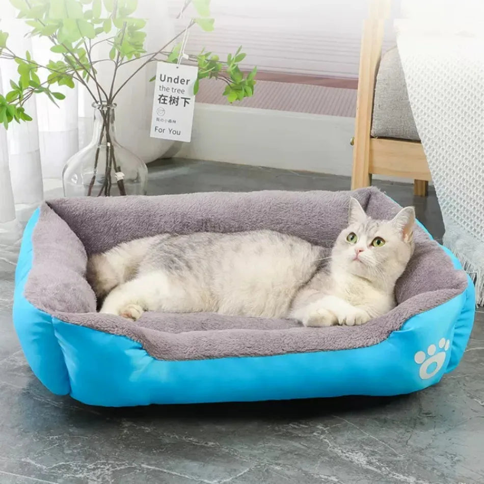 Large Pet Bed Square Plush