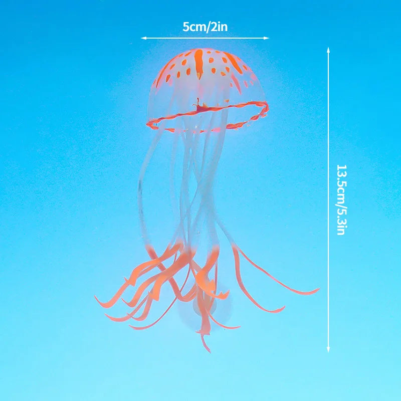 Glowing Jellyfish Aquarium Decorations