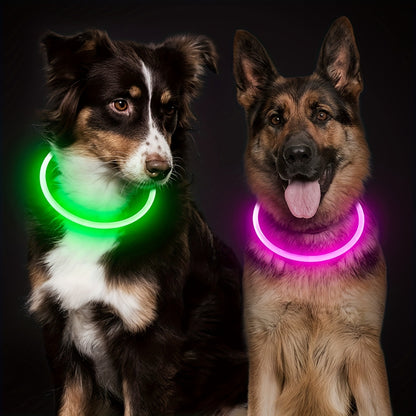 Dog's LED Light Collar