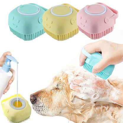 Silicone Pet Shampoo Brush - Gentle Massage Rubber