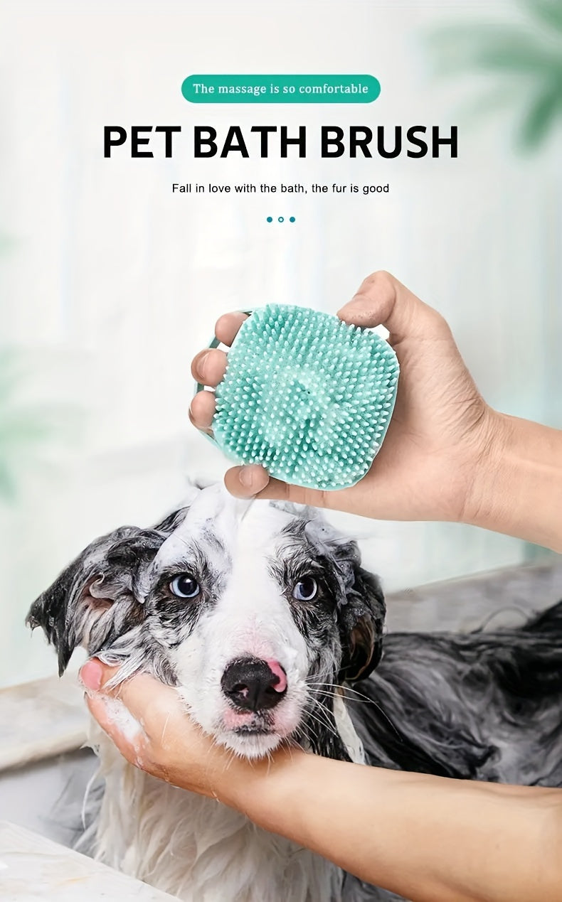 Silicone Pet Shampoo Brush - Gentle Massage Rubber