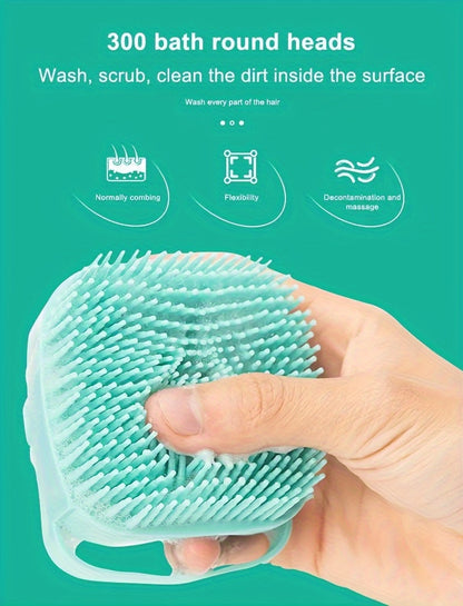 Silicone Pet Shampoo Brush - Gentle Massage Rubber