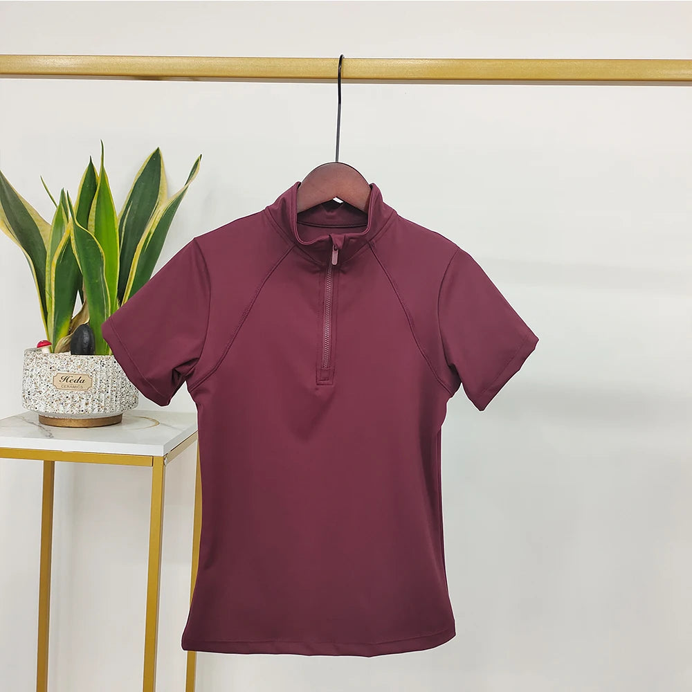 Equitation  Short Sleeve Horse Riding for woman