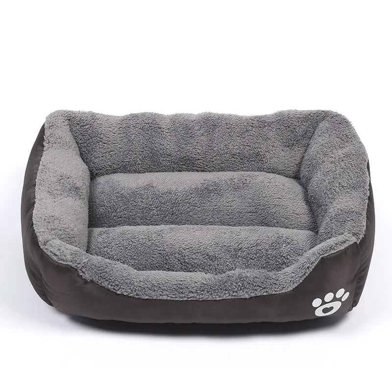 Large Pet Bed Square Plush