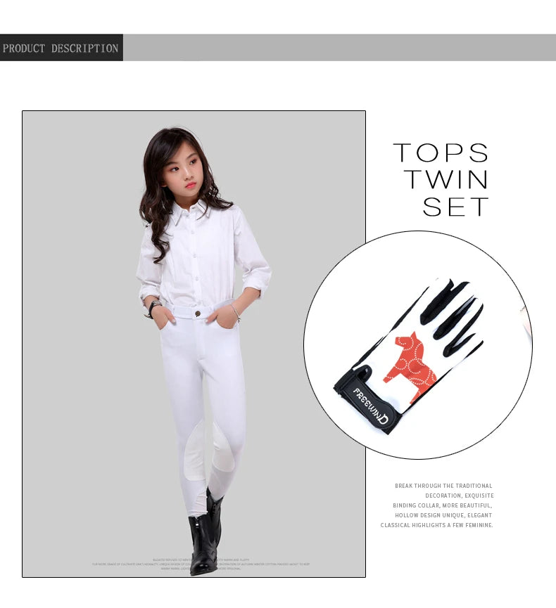 Children Equestrian Gloves