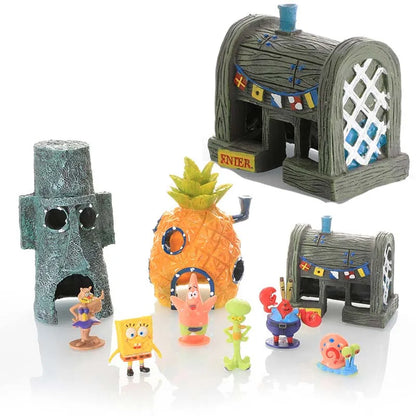 Spongebobs Figures Fish Tank Decoration