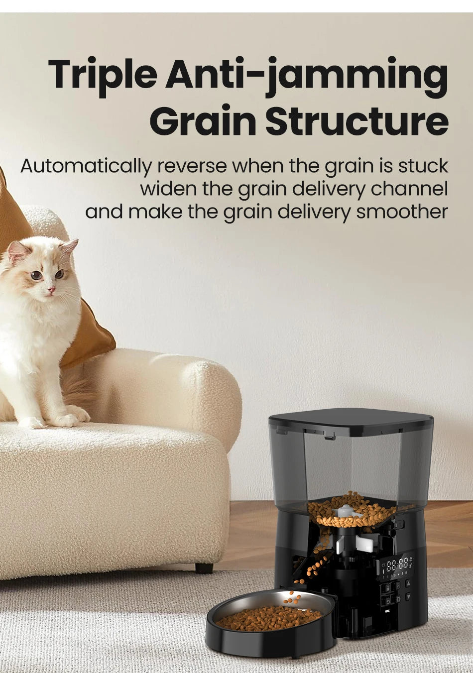 ROJECO 2L Automatic Feeder For Cats