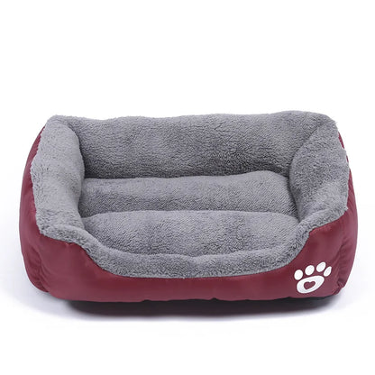 Large Pet Bed Square Plush
