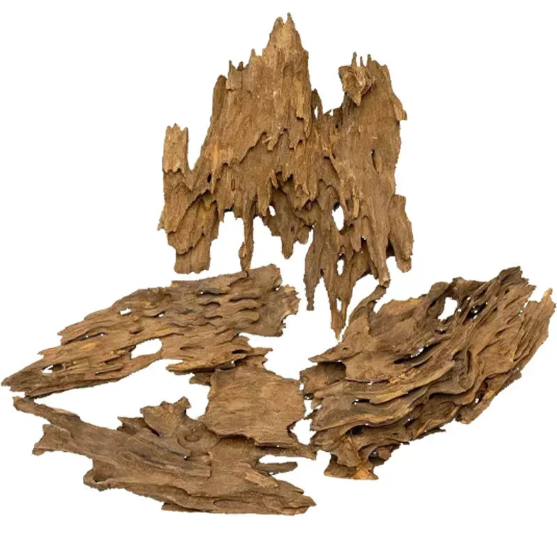 Fish Tank Decorations Natural Porous Wooden