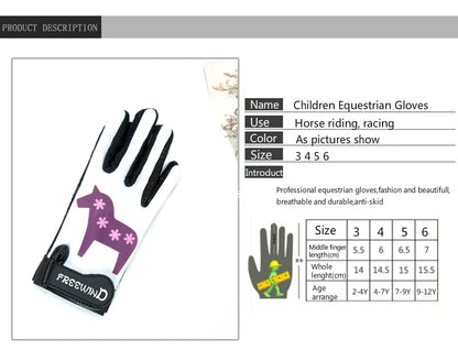 Children Equestrian Gloves