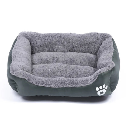 Large Pet Bed Square Plush