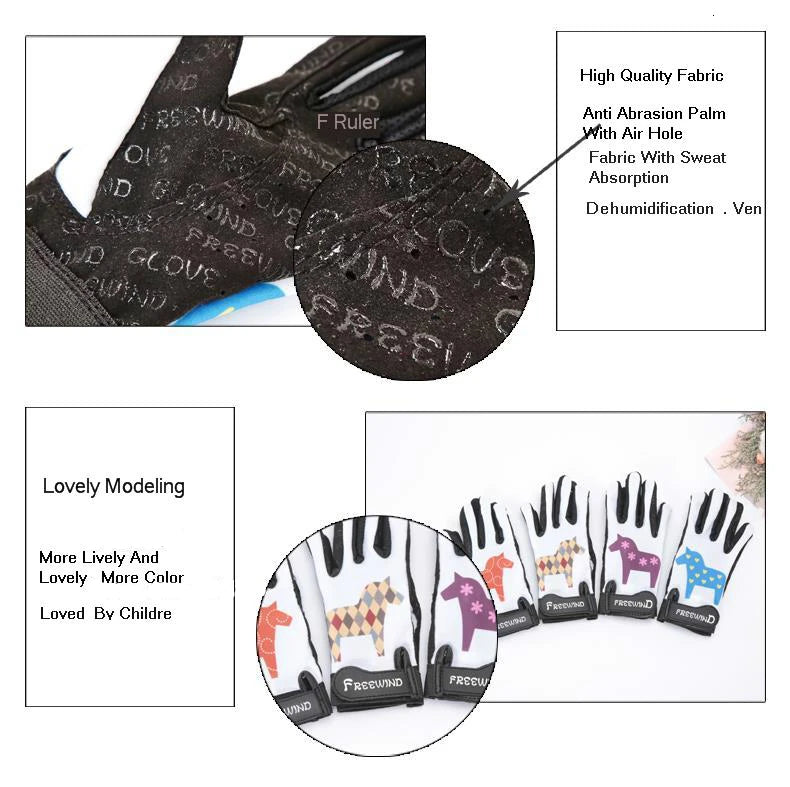 Children Equestrian Gloves
