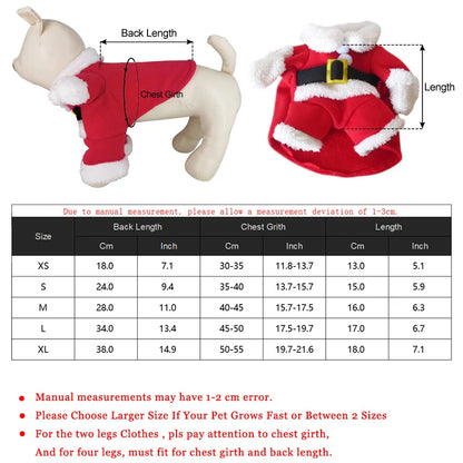 Winter Christmas Pet Costumes