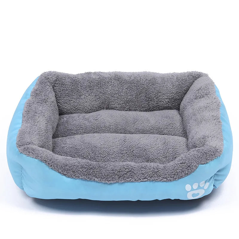 Large Pet Bed Square Plush