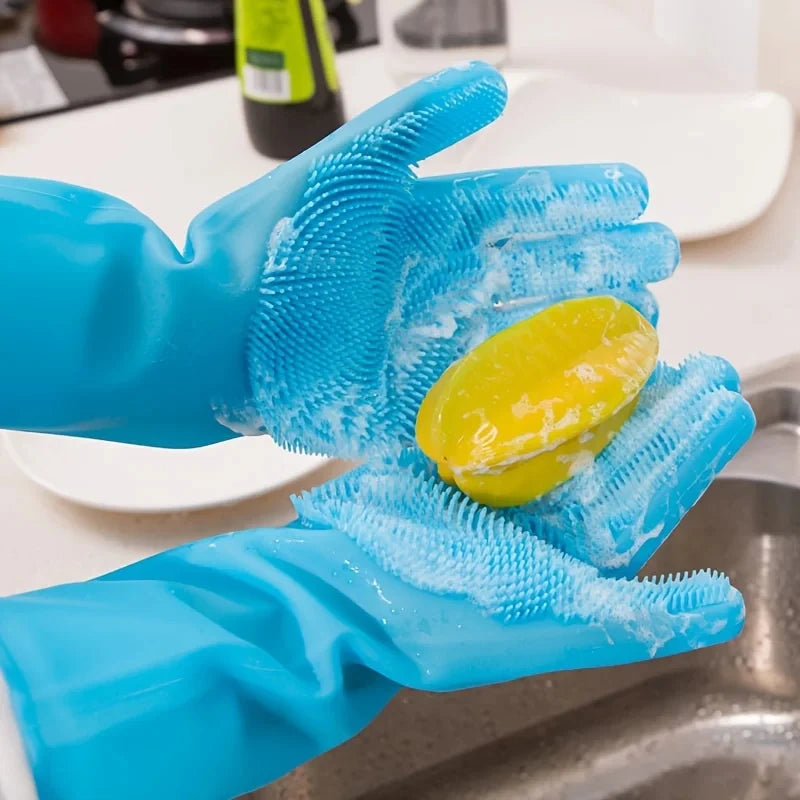 Pet Grooming Cleaning Silicon Gloves